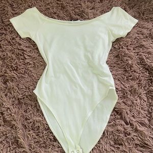 Plain white, bodysuit, short sleeve ( forever 21)